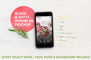 Black & White iPhone 6s™ Mockup, an iPhone Mockup by Hype Your Prints (Thumbnail 2 of 5)