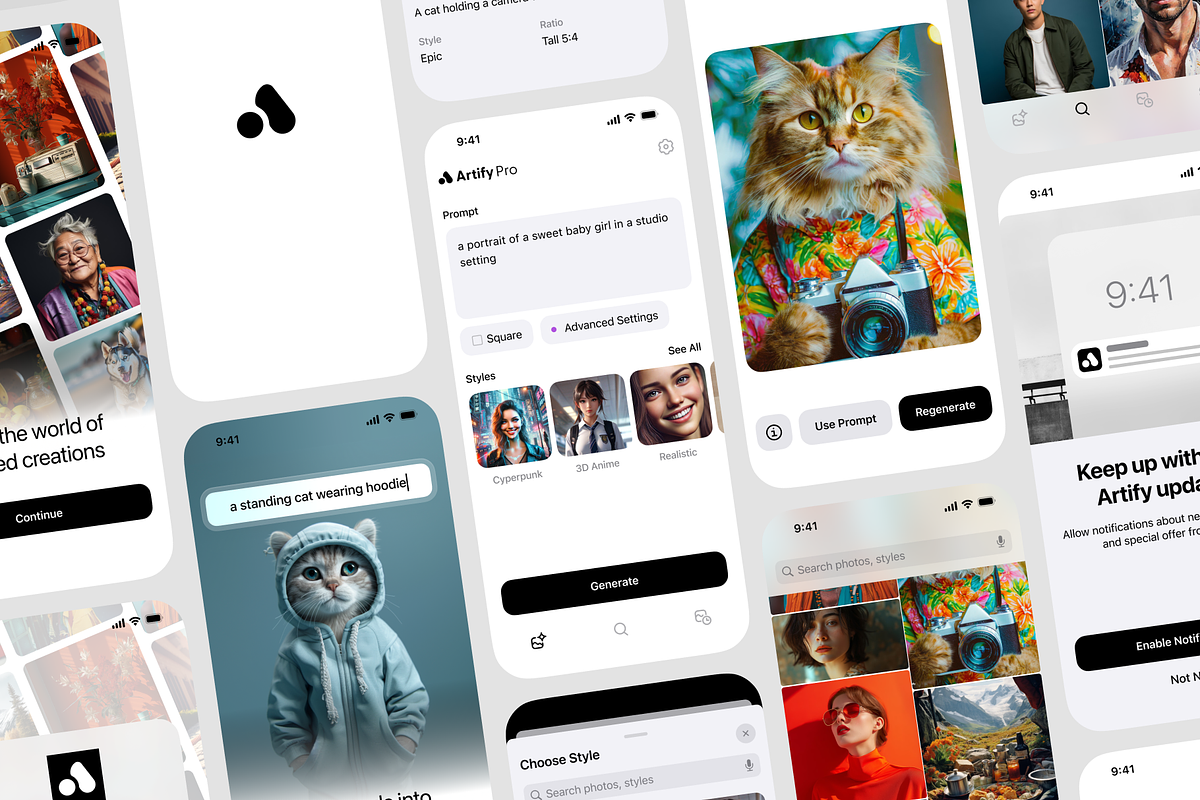 AI Image Generator iOS App Template, an App Template by iosipratama (Photo 4 of 6)