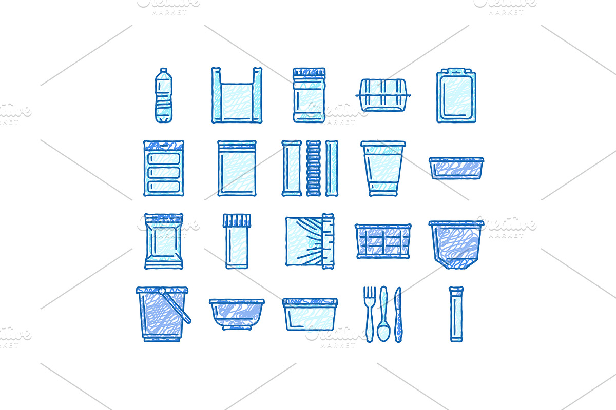 plastic packaging food container, an Object Illustration by pikepicture