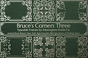 MFC Bruce's Corners Three, a Symbol Font by Monogram Fonts Co. (Thumbnail 1 of 7)