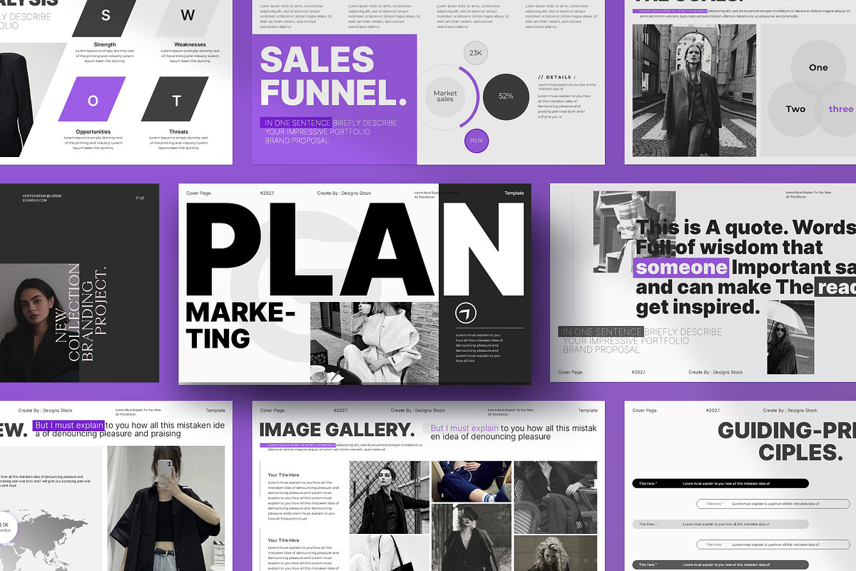 Marketing Plan Presentation Template, a Presentation Template by Creative-Work (Photo 2 of 7)