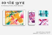 19 Tie Dye Photoshop Stamp Brushes, a Brush Add-On by CC CREATIVE CO (Thumbnail 7 of 10)