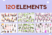 Flatiny | Elements for Powerpoint, a Presentation Template by Aurielaki Stock Images (Thumbnail 6 of 6)