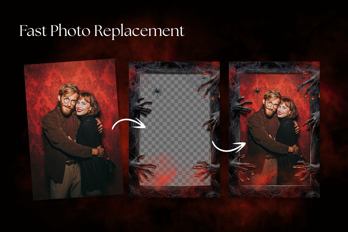 Halloween Photo Frame Flyer Template, a Layer Style Add-On by DesignerCandies (Photo 3 of 7)