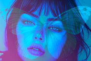 Dreamy Double Exposure Photo Effect, a Brushes & More by studiogstock