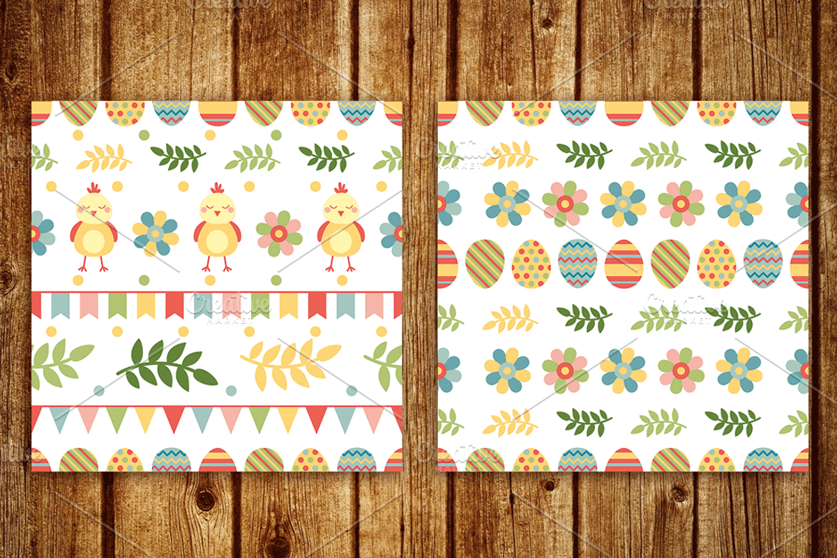 Happy easter elements and patterns, a Graphic by martynmarin (Photo 3 of 5)