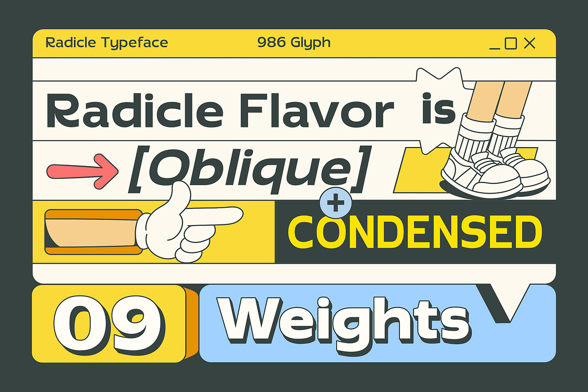 Radicle - Font Family, a Sans Serif Font by Graptail (Photo 2 of 10)
