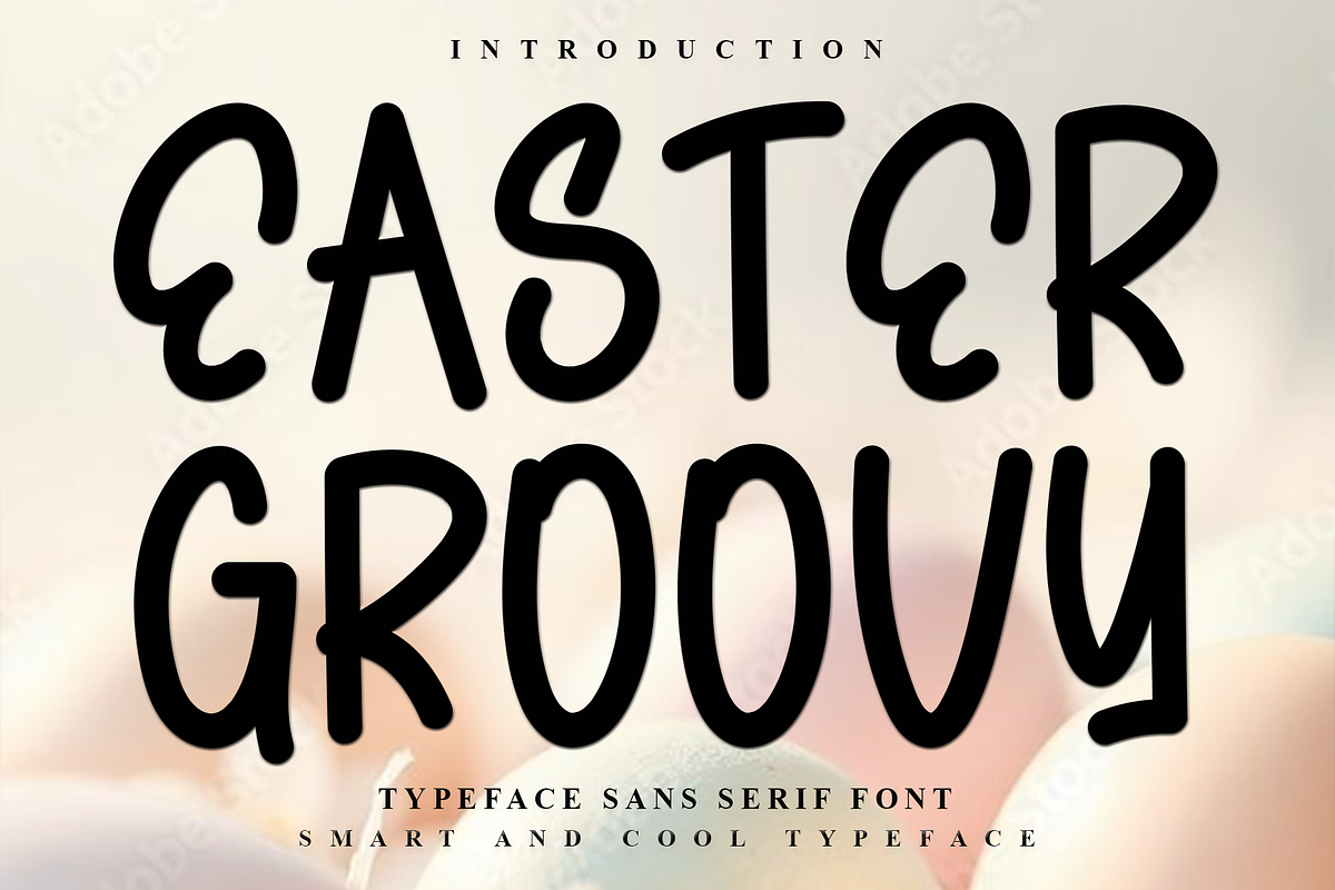 Easter Groovy, a Handwritten Font by InermediaSTUDIO (Photo 1 of 8)