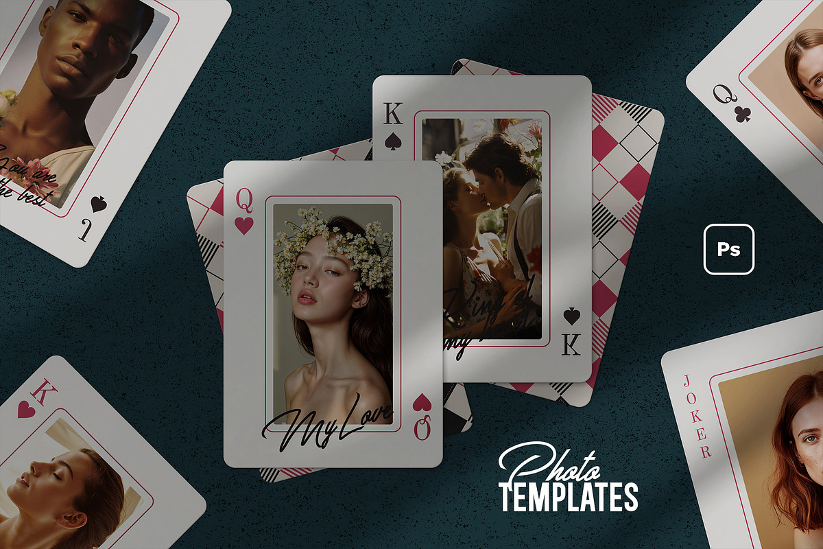 Playing Cards Photo Scenes, a Merchandise Mockup by Andrew Skoch Design (Photo 4 of 5)