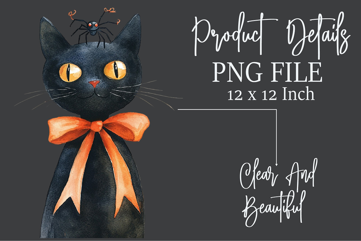Halloween Black Cats Clipart, an Illustration by Rose Art (Photo 5 of 7)