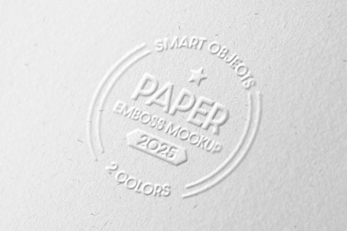 Embossed Paper Close-Up Mockup, a Mockup by Design Squad (Photo 1 of 4)