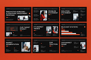 Black Orange Pitch Deck Google Slide, a Presentation Template by graphicook (Thumbnail 2 of 4)