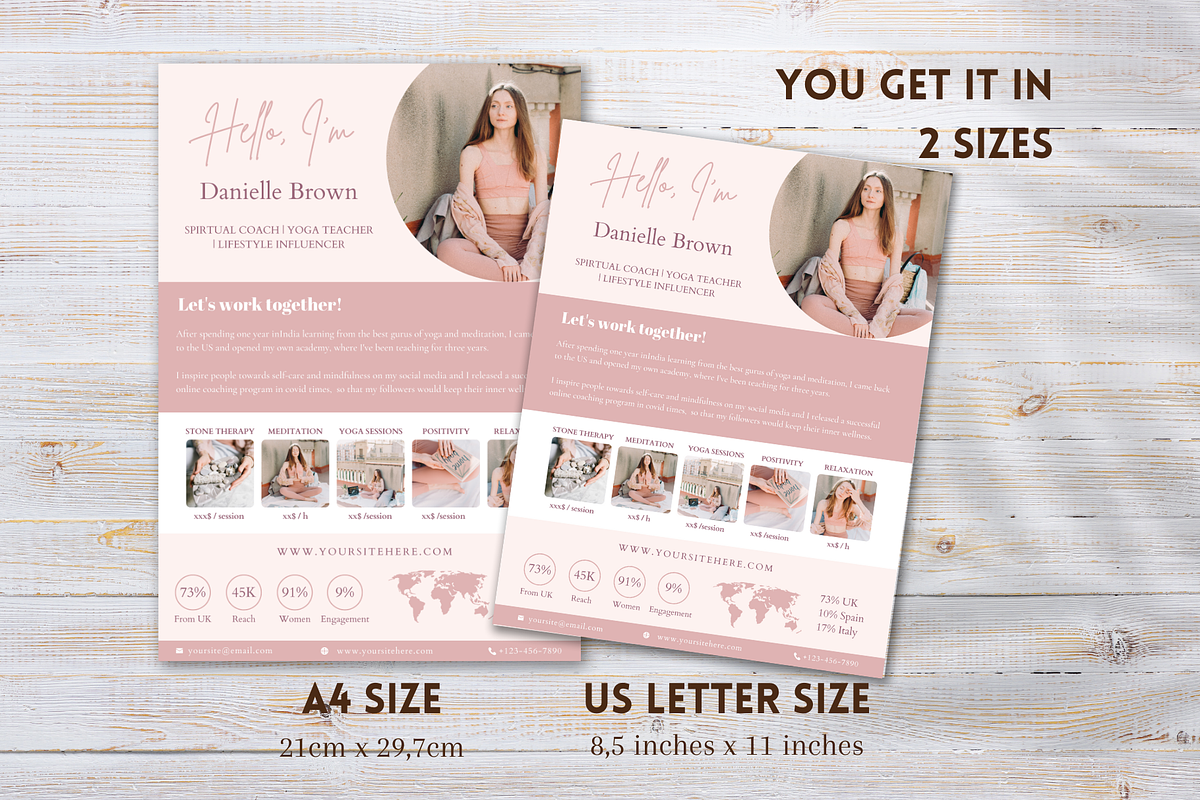 Spiritual Coach Media Kit Template, a Resume Template by Golden Horizons Studio (Photo 5 of 11)