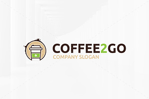 Coffee 2 Go Logo Template