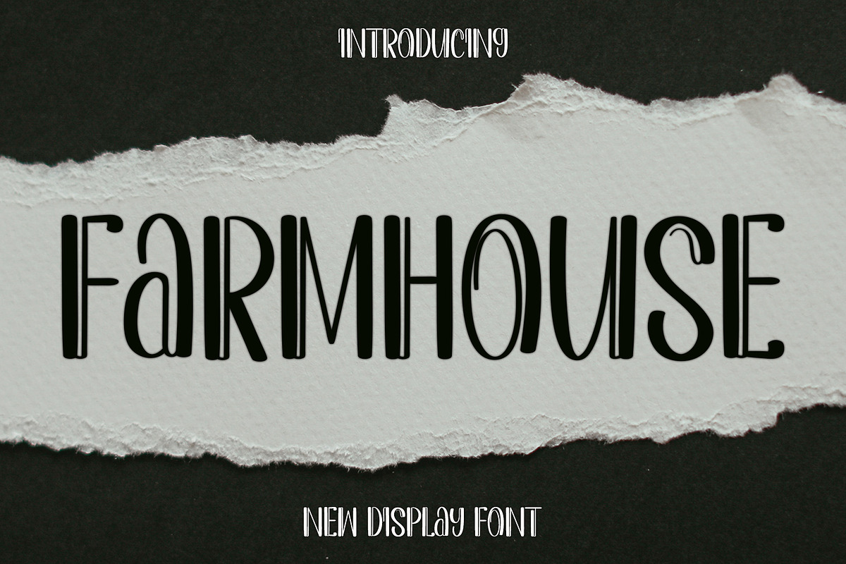 FARMHOUSE, a Handwritten Font by InermediaSTUDIO (Photo 1 of 6)