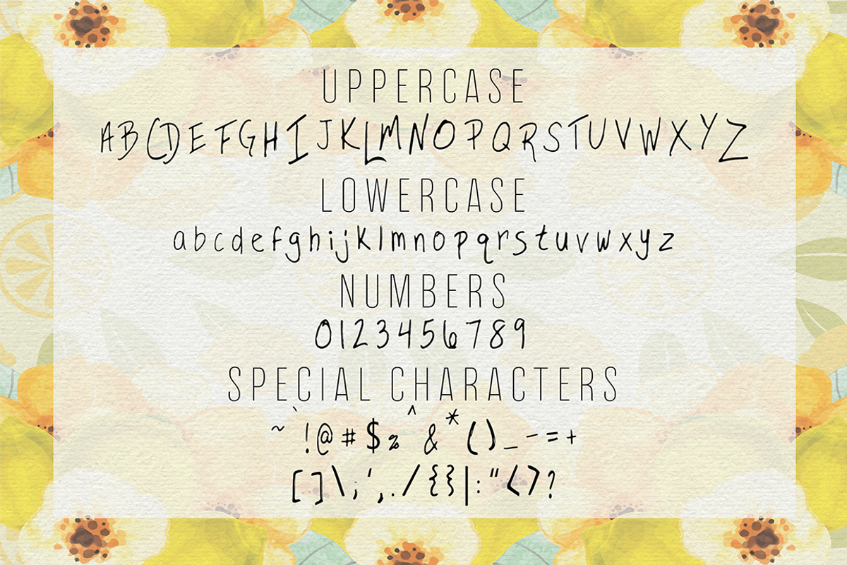 Lemon Cake OTF Font preview 2