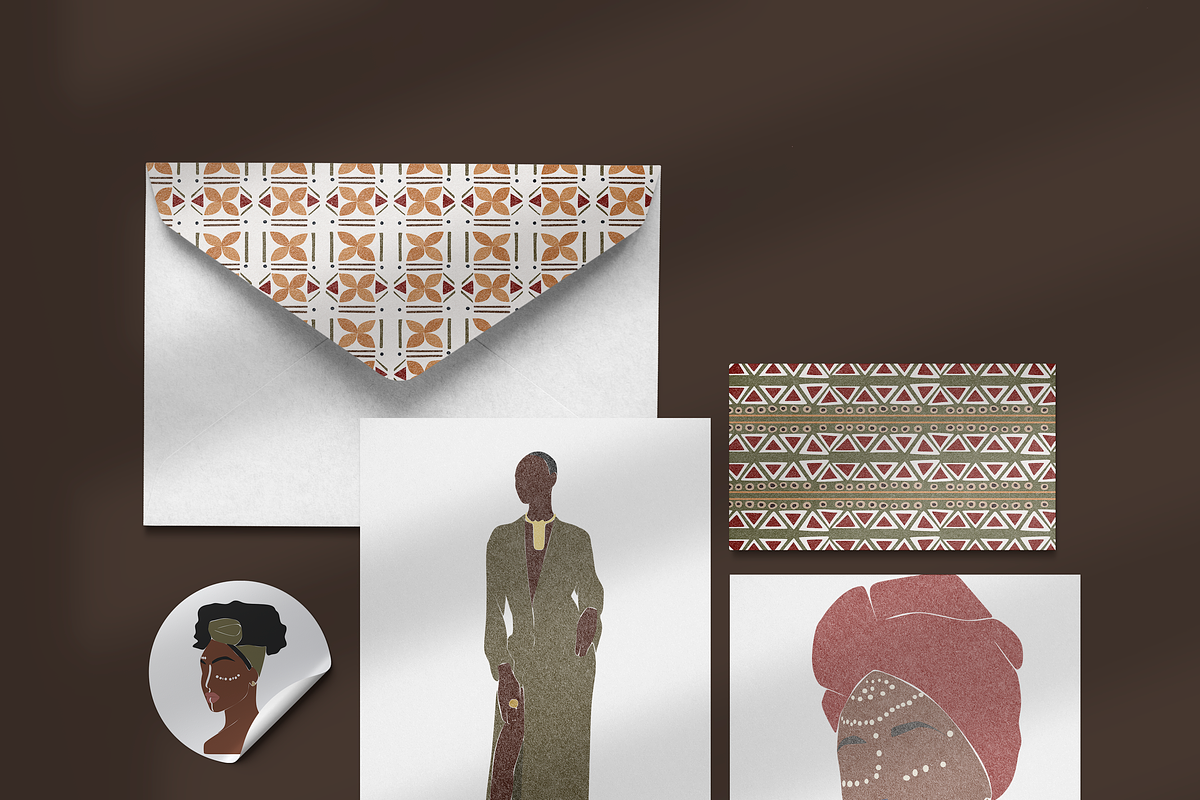 Black woman, African collection, a Decorative Illustration by Yana_mide (Photo 3 of 7)