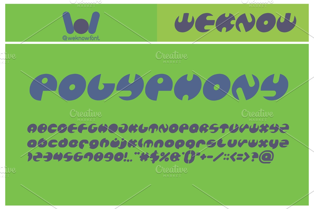 million font, a Font by weknow (Photo 4 of 5)