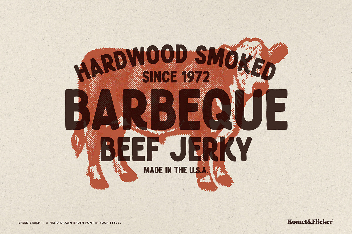 SPEED BRUSH, a Font by Komet & Flicker (Photo 8 of 15)
