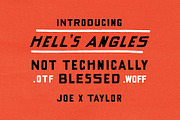 Hell's Angles Handdrawn Display Font, a Sans Serif Font by Off The Rack © (Thumbnail 6 of 8)