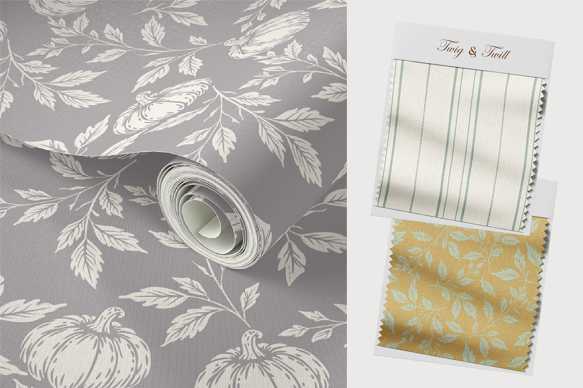 Twig & Twill-Mellow Autumn, a Pattern Graphic by InaCorart (Photo 5 of 13)