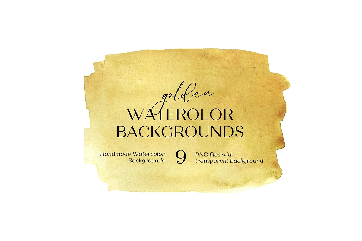 Gold Yellow Watercolors, a Decorative Illustration by AnnelyBlooms (Photo 4 of 8)