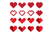 34 Red Heart icons., an Icon by Paperboxshop (Thumbnail 6 of 6)