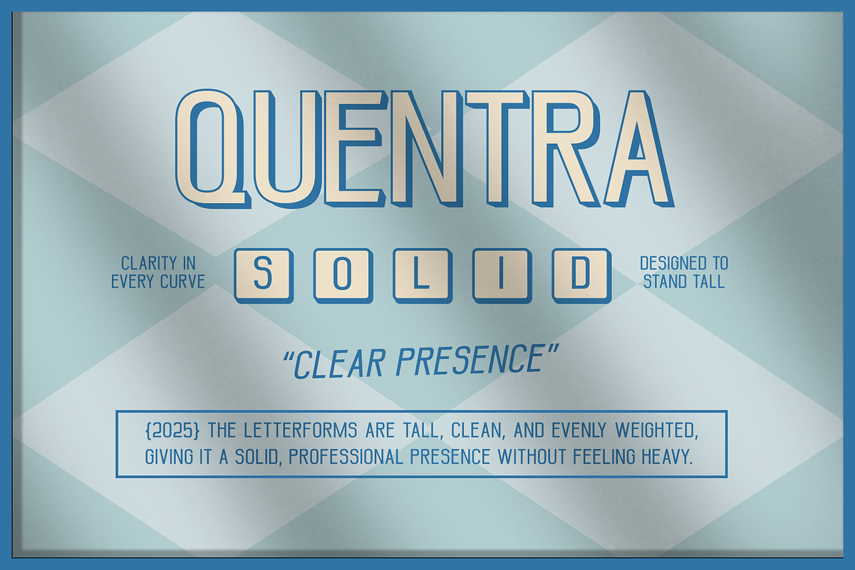 Quentra, a Sans Serif Font by CuratedType Studio (Photo 6 of 11)