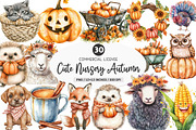 Cute Nursery Autumn Farmhouse PNG, an Illustration by SinaCreation (Thumbnail 1 of 7)