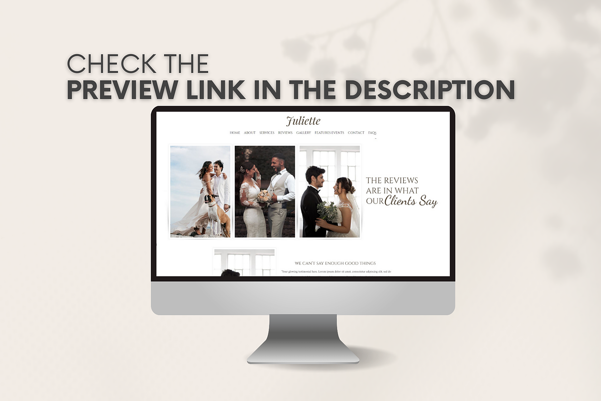 Wedding Photographer Website preview 7