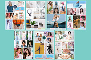 15 Pinterest Mood Board Templates V2, a Social Media Template by Creativetacos (Thumbnail 3 of 5)