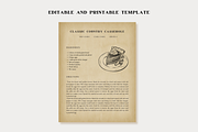 Vintage Recipe Template Canva, a Templates & Theme by OrganizationOasisRo (Thumbnail 3 of 10)