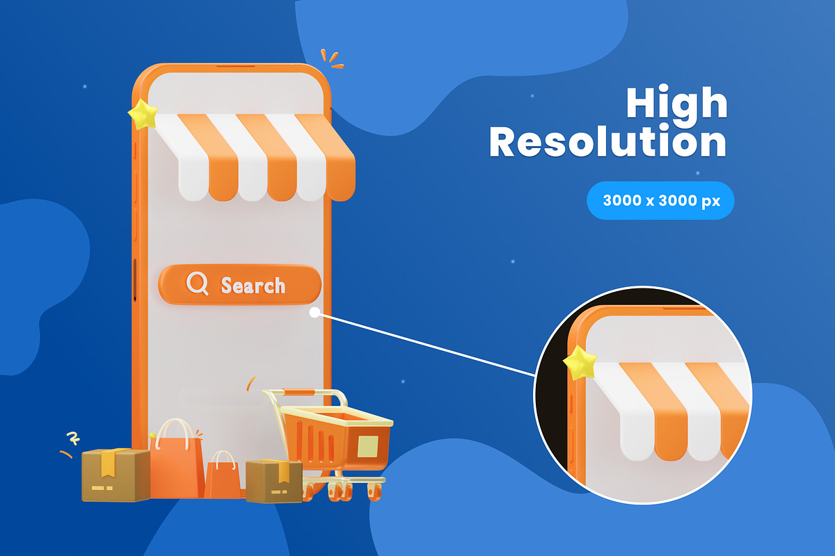 Ecommerce 3D Icons, an Object 3D Model by Azam Creative (Photo 3 of 6)