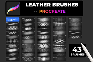 LEATHER Brushes For PROCREATE