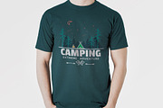 Outline Camping Labels + Elements, a Background Graphic by 2dvillShop (Thumbnail 3 of 13)