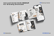 Carousel Social Media Mockup, an iPhone Mockup by My Code Std (Thumbnail 1 of 3)