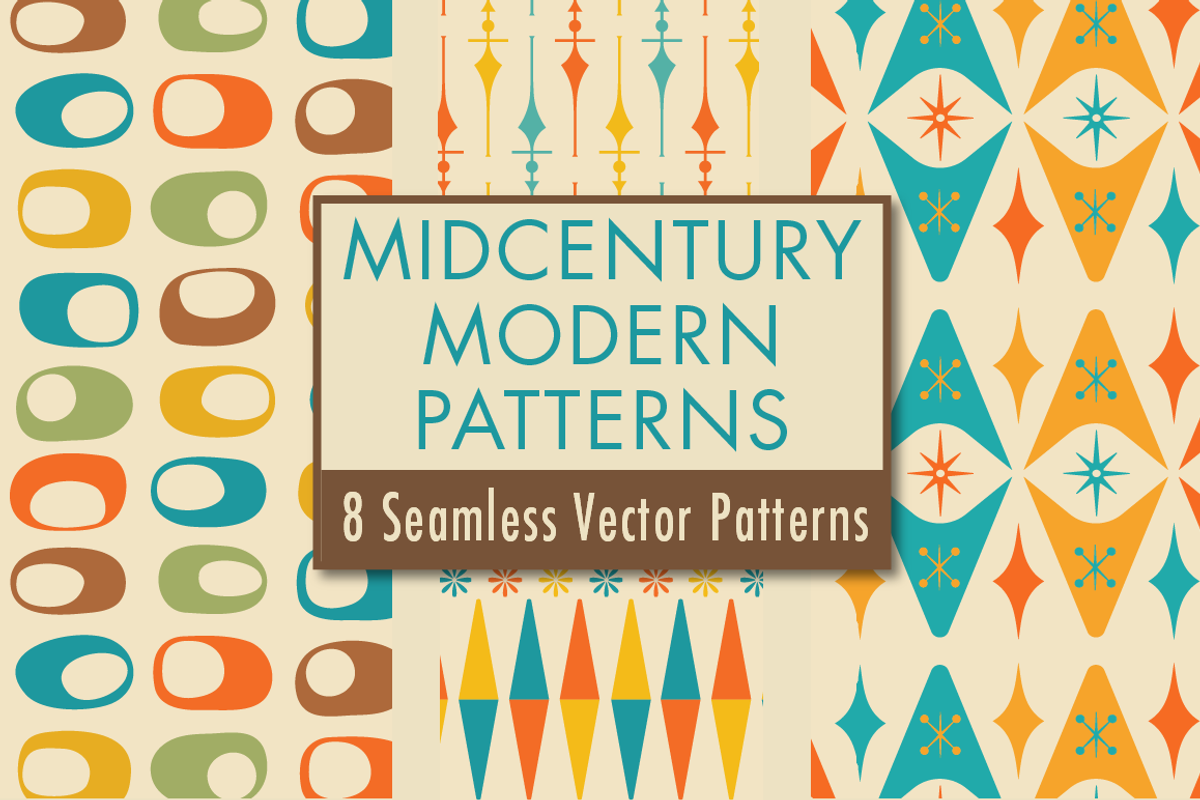 Midcentury Modern Retro Design Kit, a Pattern Graphic by Pacific Modern Art (Photo 55 of 89)