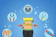 Fitness & Gym Themes, an Outline Icon by TAlex (Thumbnail 4 of 7)