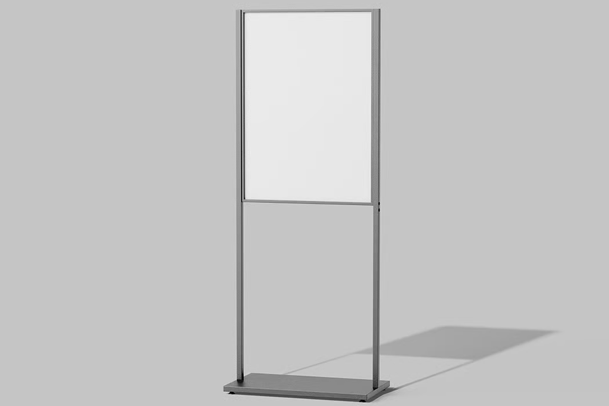 Signage Mockup - Glass & Metal Frame, a Packaging Mockup by graphicsauce (Photo 2 of 4)