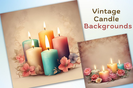 Vintage Candle Backgrounds