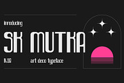 SK Mutka — Display Art-Deco Font, a Sans Serif Font by Shriftovik Type Foundry (Thumbnail 1 of 10)