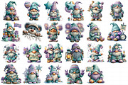 Watercolor New Year Gnome Clipart, an Illustration by Daily.Designs (Thumbnail 5 of 5)