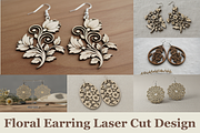 Flower Art Earring Designs, a Graphic by musafir_fashion (Thumbnail 1 of 11)