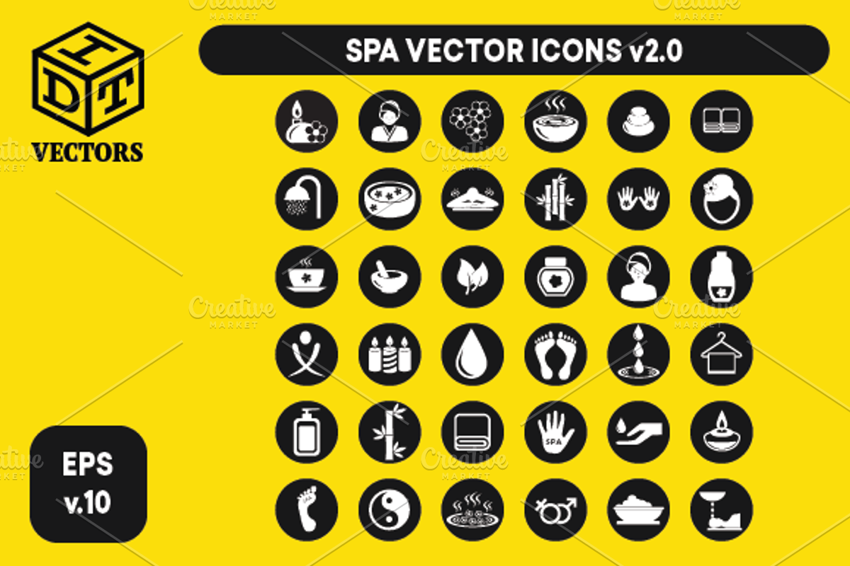 Spa Vector (Icons), a Graphic by Idette Designs™ (Photo 1 of 2)