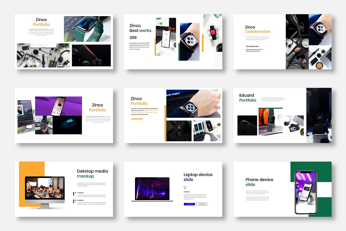Zinco – Business PowerPoint Template, a Presentation Template by Dens Creative Studio (Photo 4 of 6)