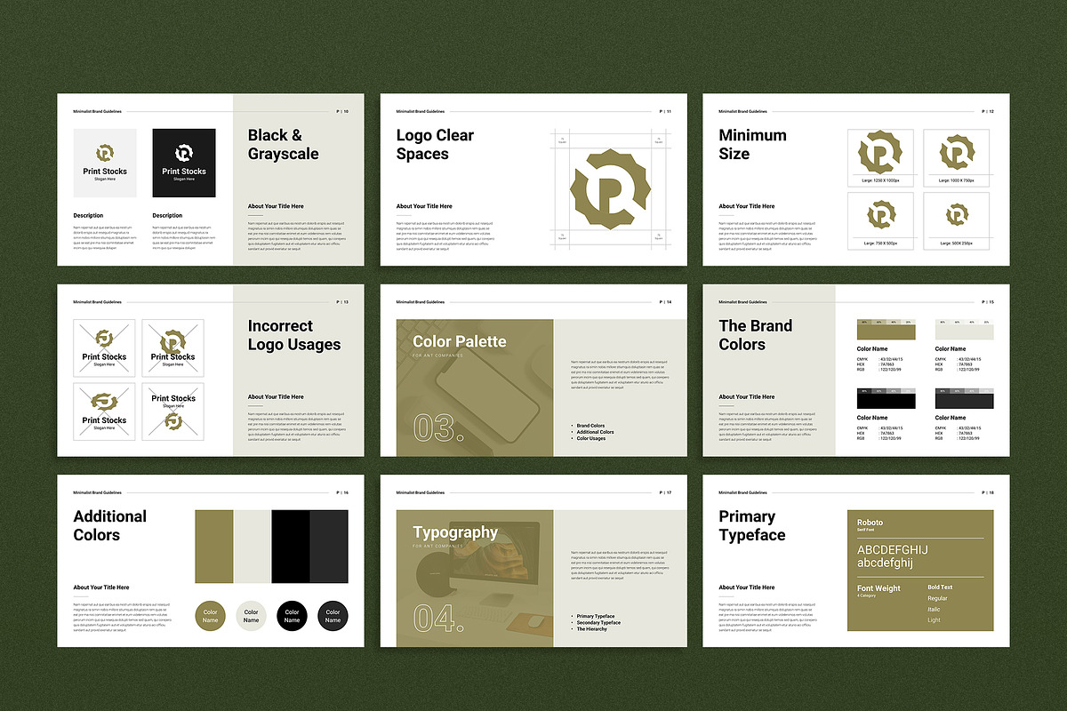 Brand Guideline Presentation, a Presentation Template by Spark_Creative (Photo 4 of 7)