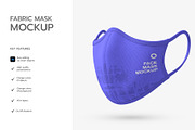 Fabric Face Mask Mockup Template, a Mask Mockup by graphypix (Thumbnail 2 of 4)