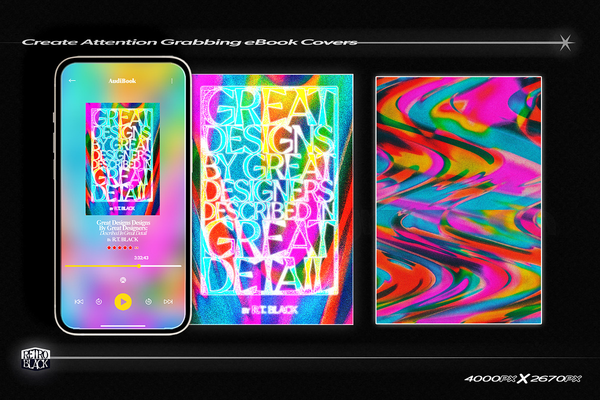 32 Retro Gradient Textures, a Texture Graphic by Retro Black Studio (Photo 3 of 13)