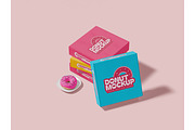 Bakery box packaging mockup, a Packaging Mockup by Mockthethics. (Thumbnail 8 of 11)