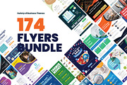 Bundle 174 Flyers Template Design, a Flyer Template by rivatxfz (Thumbnail 1 of 16)